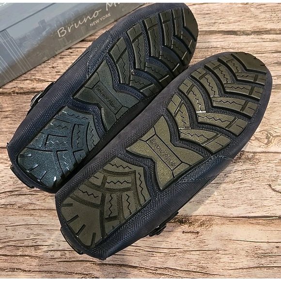 Bruno Marc Loafer Dress Shoes Men\'s Sz 7 HUGH-01 Navy Comfort Technology NWT Box